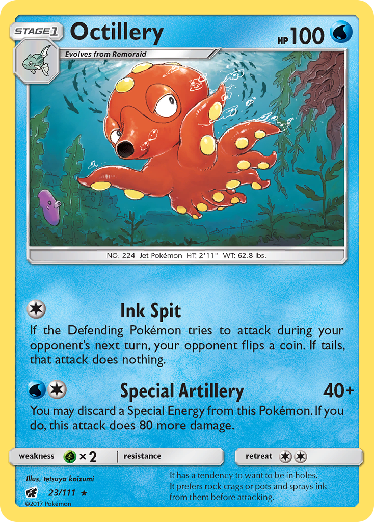 Octillery (23/111) [Sun & Moon: Crimson Invasion] | Anubis Games and Hobby