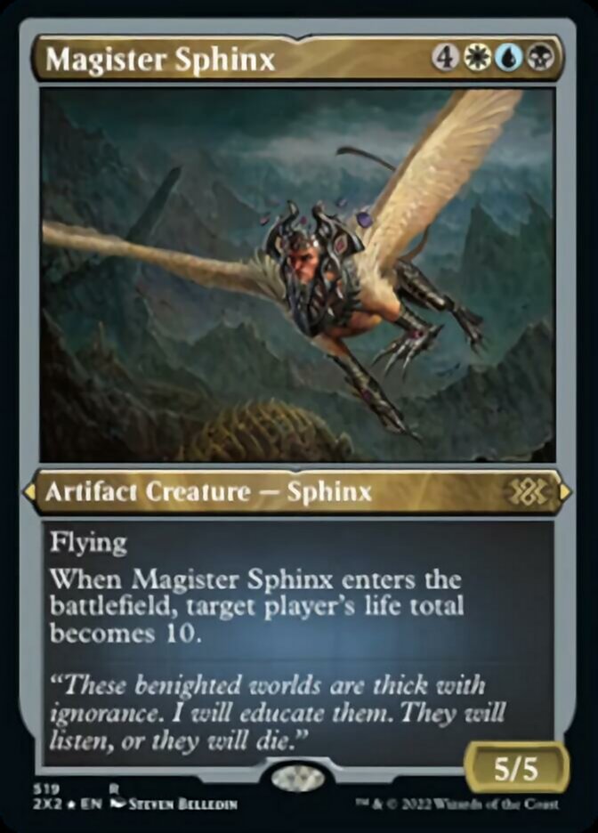 Magister Sphinx (Foil Etched) [Double Masters 2022] | Anubis Games and Hobby