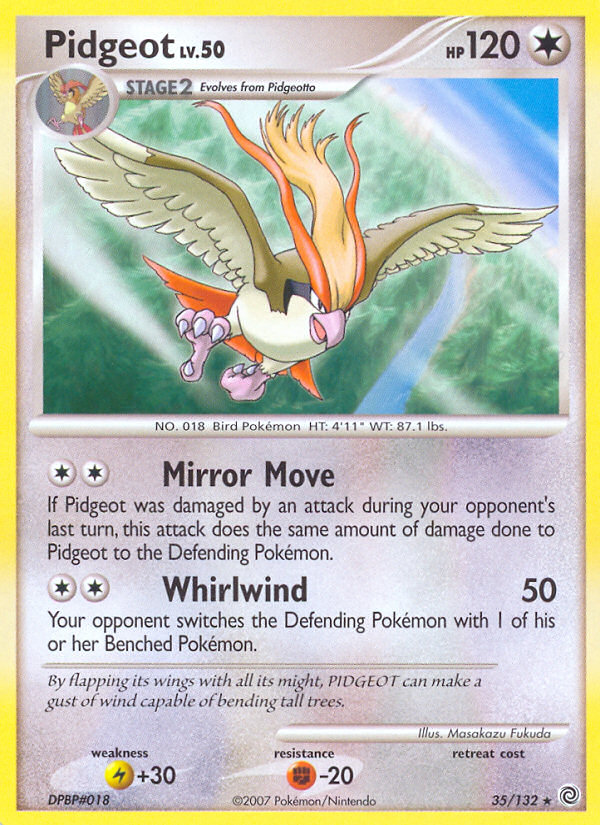 Pidgeot (35/132) [Diamond & Pearl: Secret Wonders] | Anubis Games and Hobby