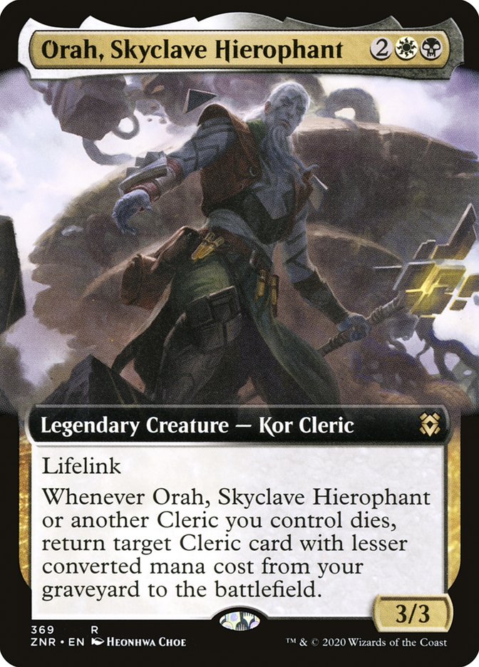 Orah, Skyclave Hierophant (Extended Art) [Zendikar Rising] | Anubis Games and Hobby