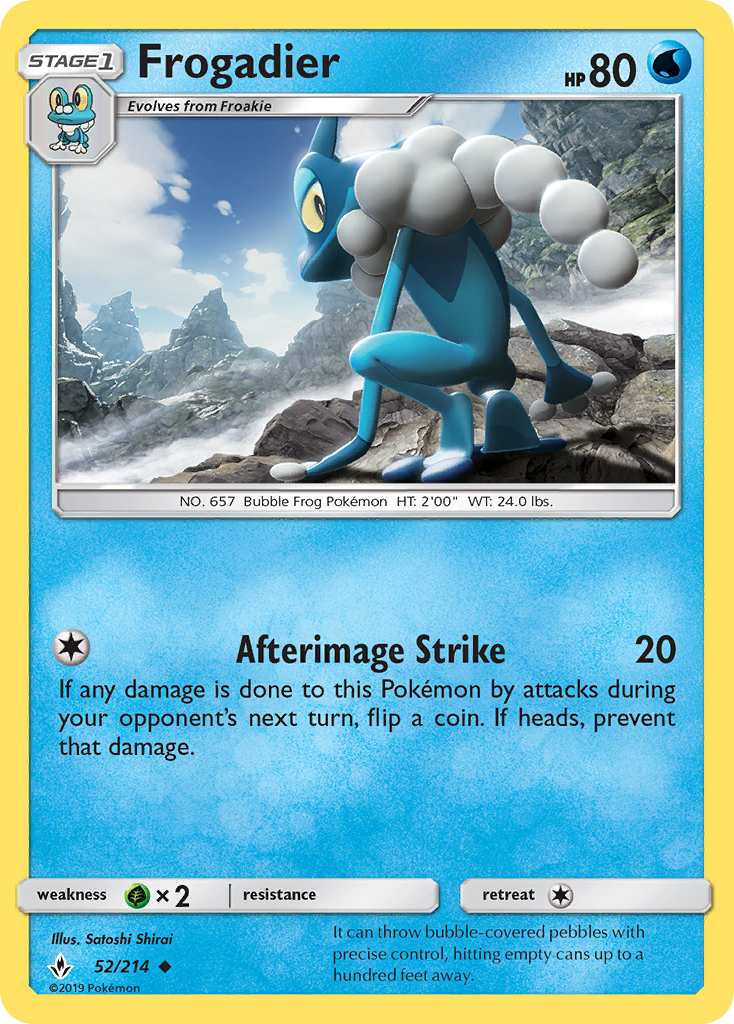 Frogadier (52/214) [Sun & Moon: Unbroken Bonds] | Anubis Games and Hobby