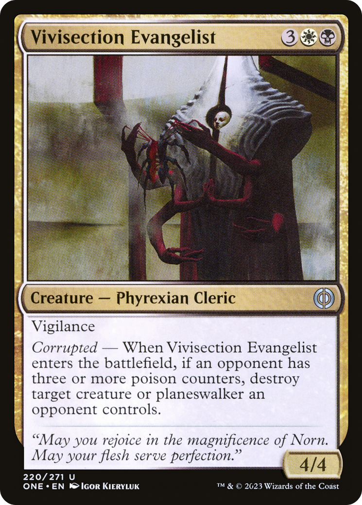 Vivisection Evangelist [Phyrexia: All Will Be One] | Anubis Games and Hobby