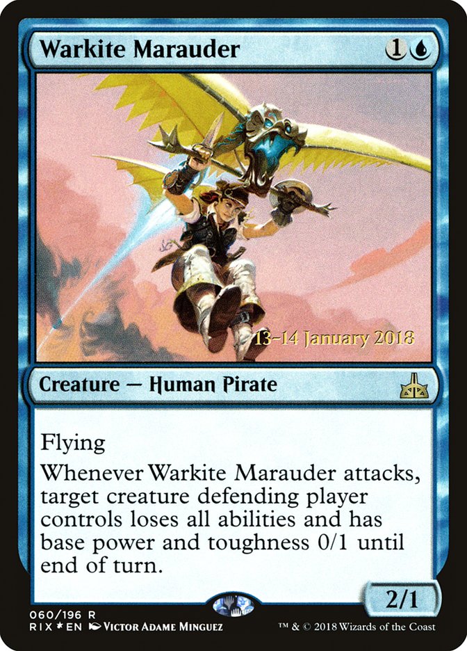 Warkite Marauder [Rivals of Ixalan Prerelease Promos] | Anubis Games and Hobby