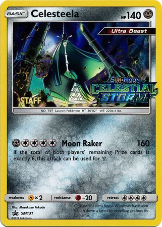 Celesteela (SM131) (Staff Prerelease Promo) [Sun & Moon: Black Star Promos] | Anubis Games and Hobby