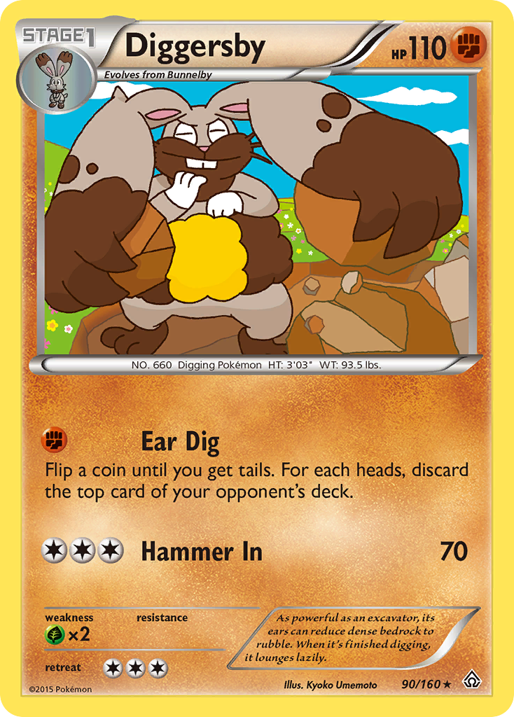 Diggersby (90/160) [XY: Primal Clash] | Anubis Games and Hobby