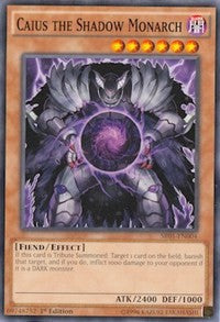 Caius the Shadow Monarch [Structure Deck: Emperor of Darkness] [SR01-EN004] | Anubis Games and Hobby