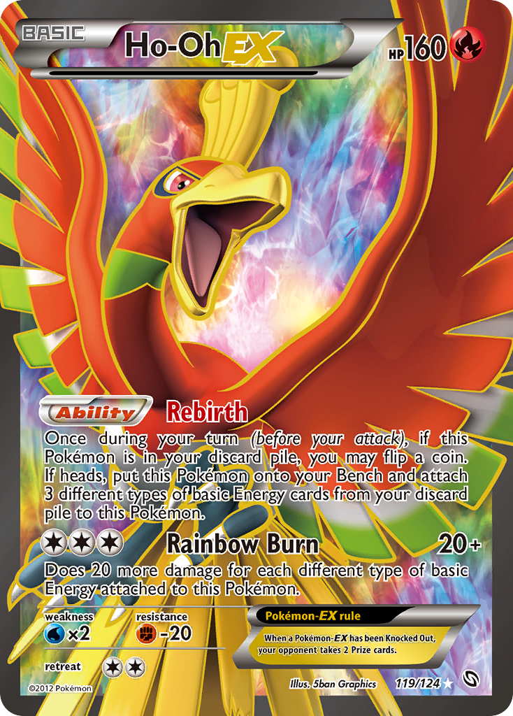 Ho-Oh EX (119/124) [Black & White: Dragons Exalted] | Anubis Games and Hobby