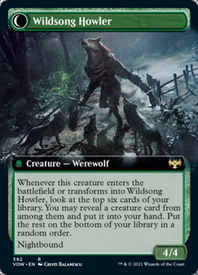 Howlpack Piper // Wildsong Howler (Extended Art) [Innistrad: Crimson Vow] | Anubis Games and Hobby