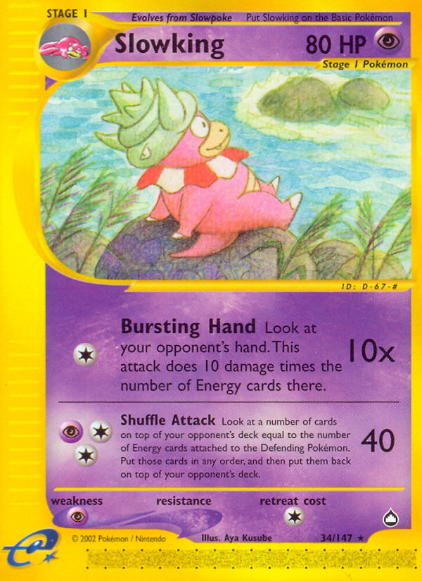 Slowking (34/147) [Aquapolis] | Anubis Games and Hobby