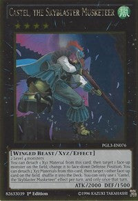 Castel, the Skyblaster Musketeer [Premium Gold: Infinite Gold] [PGL3-EN076] | Anubis Games and Hobby