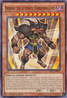 Exodius the Ultimate Forbidden Lord [Millennium Pack] [MIL1-EN007] | Anubis Games and Hobby