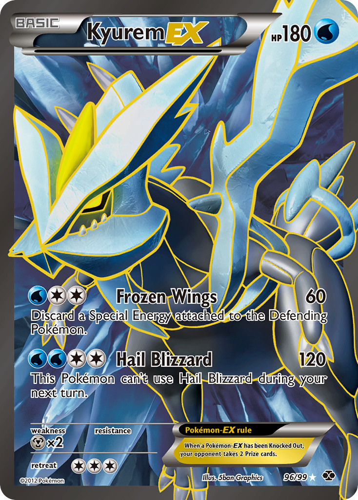 Kyurem EX (96/99) [Black & White: Next Destinies] | Anubis Games and Hobby