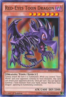 Red-Eyes Toon Dragon [Shining Victories] [SHVI-EN036] | Anubis Games and Hobby