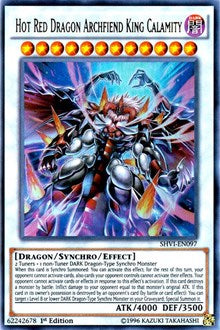 Hot Red Dragon Archfiend King Calamity [Shining Victories] [SHVI-EN097] | Anubis Games and Hobby