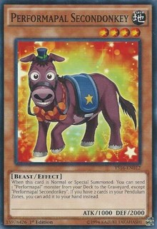 Performapal Secondonkey [Starter Deck: Yuya] [YS16-EN012] | Anubis Games and Hobby