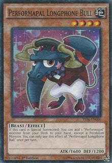 Performapal Longphone Bull [Starter Deck: Yuya] [YS16-EN006] | Anubis Games and Hobby