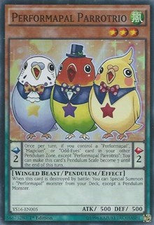 Performapal Parrotrio [Starter Deck: Yuya] [YS16-EN005] | Anubis Games and Hobby