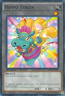 Hippo Token (Blue) [Starter Deck: Yuya] [YS16-ENT03] | Anubis Games and Hobby