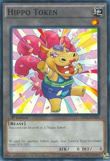 Hippo Token (Yellow) [Starter Deck: Yuya] [YS16-ENT02] | Anubis Games and Hobby