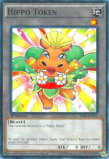 Hippo Token (Orange) [Starter Deck: Yuya] [YS16-ENT01] | Anubis Games and Hobby