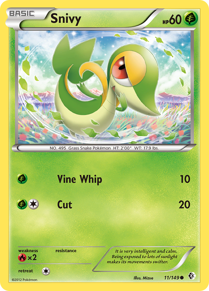 Snivy (11/149) [Black & White: Boundaries Crossed] | Anubis Games and Hobby