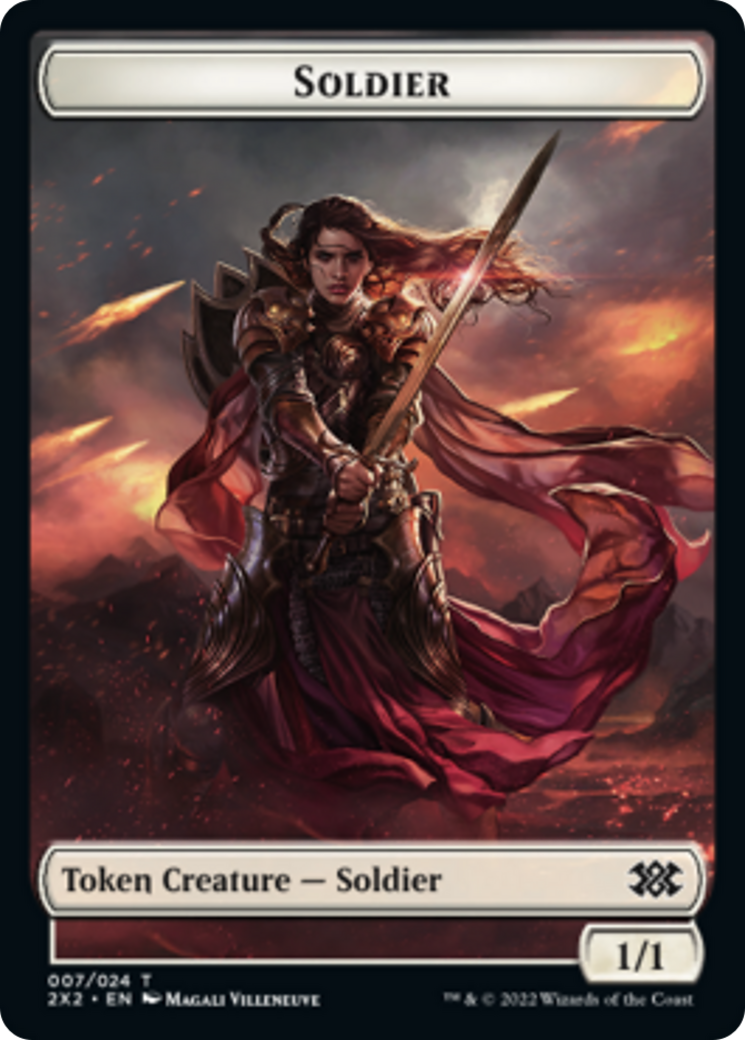 Faerie Rogue // Soldier Double-Sided Token [Double Masters 2022 Tokens] | Anubis Games and Hobby