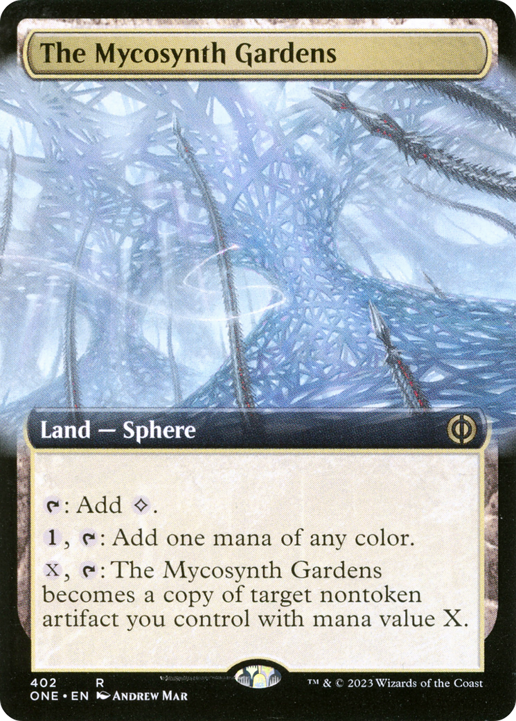 The Mycosynth Gardens (Extended Art) [Phyrexia: All Will Be One] | Anubis Games and Hobby