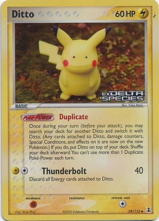 Ditto (39/113) (Stamped) [EX: Delta Species] | Anubis Games and Hobby