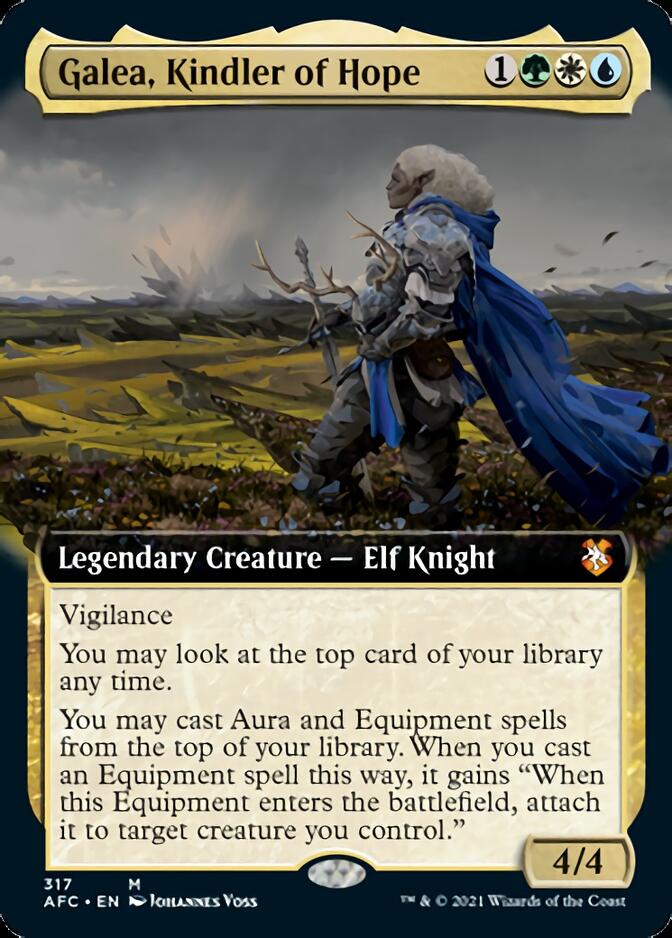 Galea, Kindler of Hope (Extended Art) [Dungeons & Dragons: Adventures in the Forgotten Realms Commander] | Anubis Games and Hobby