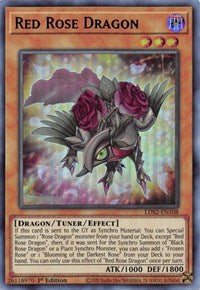 Red Rose Dragon (Blue) [LDS2-EN108] Ultra Rare | Anubis Games and Hobby