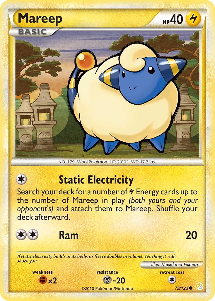 Mareep (73/123) [HeartGold & SoulSilver: Base Set] | Anubis Games and Hobby