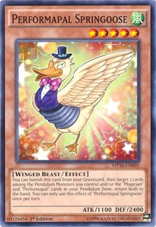 Performapal Springoose [2016 Mega-Tins Mega Pack] [MP16-EN005] | Anubis Games and Hobby