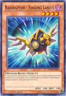 Raidraptor - Singing Lanius [2016 Mega-Tins Mega Pack] [MP16-EN059] | Anubis Games and Hobby