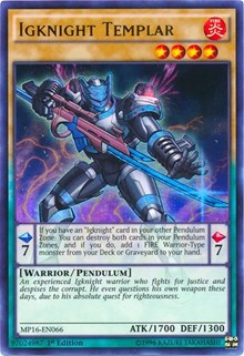 Igknight Templar [2016 Mega-Tins Mega Pack] [MP16-EN066] | Anubis Games and Hobby