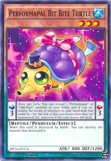 Performapal Bit Bite Turtle [2016 Mega-Tins Mega Pack] [MP16-EN176] | Anubis Games and Hobby