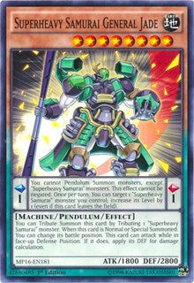 Superheavy Samurai General Jade [2016 Mega-Tins Mega Pack] [MP16-EN181] | Anubis Games and Hobby