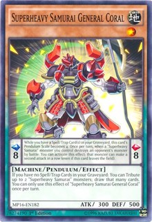 Superheavy Samurai General Coral [2016 Mega-Tins Mega Pack] [MP16-EN182] | Anubis Games and Hobby