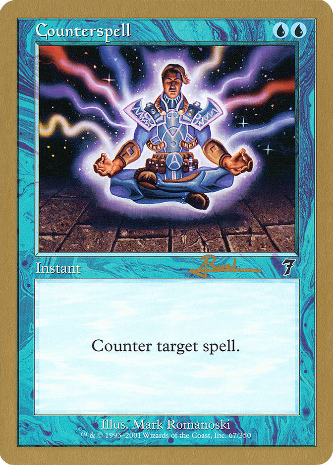 Counterspell (Antoine Ruel) (7ED) [World Championship Decks 2001] | Anubis Games and Hobby