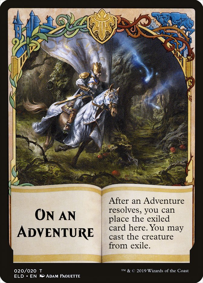 On an Adventure Token [Throne of Eldraine Tokens] | Anubis Games and Hobby