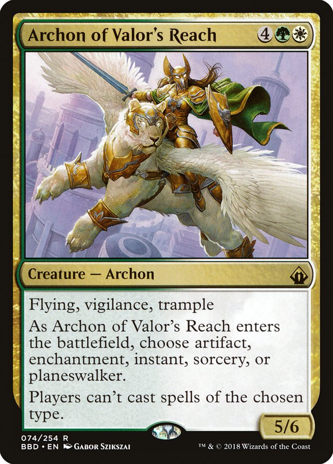 Archon of Valor's Reach [Battlebond] | Anubis Games and Hobby