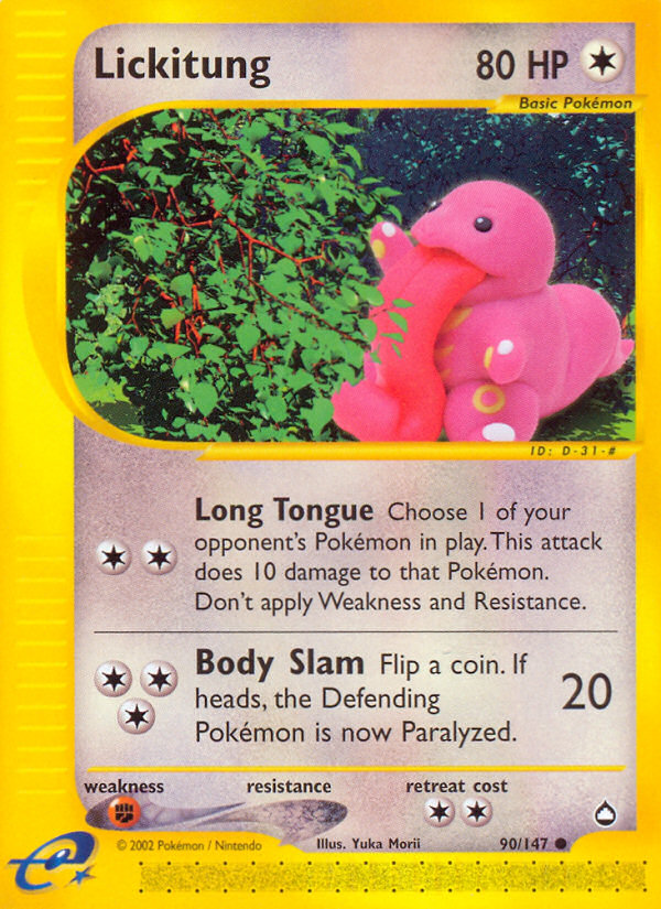 Lickitung (90/147) [Aquapolis] | Anubis Games and Hobby