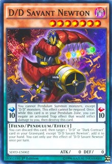 D/D Savant Newton [Structure Deck: Pendulum Domination] [SDPD-EN002] | Anubis Games and Hobby