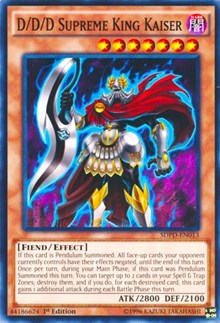 D/D/D Supreme King Kaiser [Structure Deck: Pendulum Domination] [SDPD-EN013] | Anubis Games and Hobby