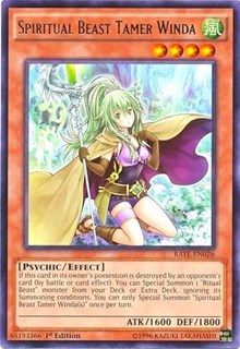 Spiritual Beast Tamer Winda [Raging Tempest] [RATE-EN026] | Anubis Games and Hobby