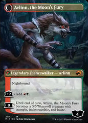 Arlinn, the Pack's Hope // Arlinn, the Moon's Fury (Borderless) [Innistrad: Midnight Hunt] | Anubis Games and Hobby