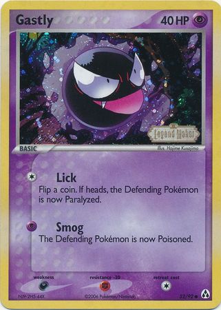 Gastly (52/92) (Stamped) [EX: Legend Maker] | Anubis Games and Hobby