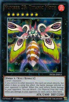 Number 28: Titanic Moth [Duelist Saga] [DUSA-EN013] | Anubis Games and Hobby