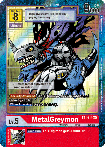 MetalGreymon [BT1-114] (Alternate Art) [Release Special Booster Ver.1.0] | Anubis Games and Hobby