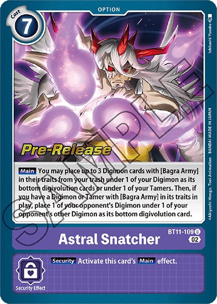 Astral Snatcher [BT11-109] [Dimensional Phase Pre-Release Promos] | Anubis Games and Hobby