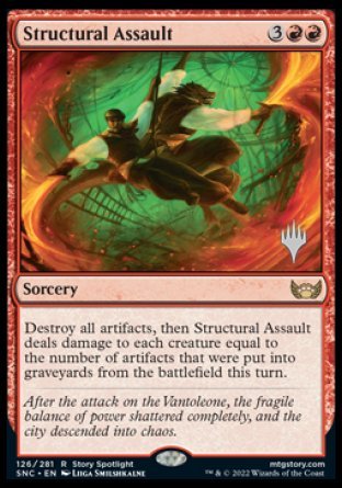 Structural Assault (Promo Pack) [Streets of New Capenna Promos] | Anubis Games and Hobby